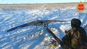 Расчёт Supercam S350 вскрыл пункт управления БПЛА ВСУ на правом берегу Днепра